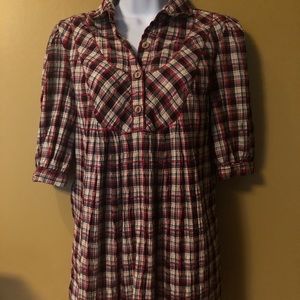 Chelsea Violet plaid dress/tunic